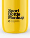 Glossy Sport Bottle Mockup
