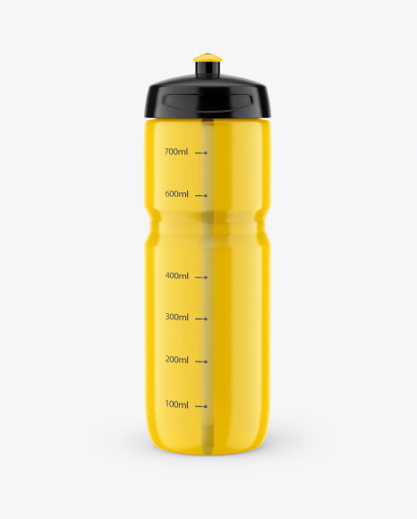 Glossy Sport Bottle Mockup