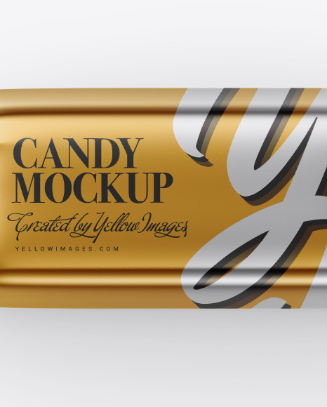 Glossy Metallic Candy Mockup