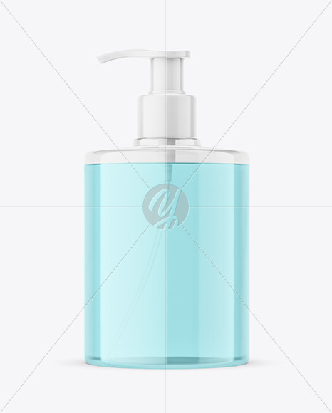 Soap Bottle with Pump Mockup