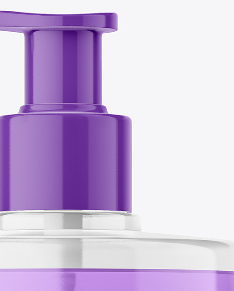 Soap Bottle with Pump Mockup