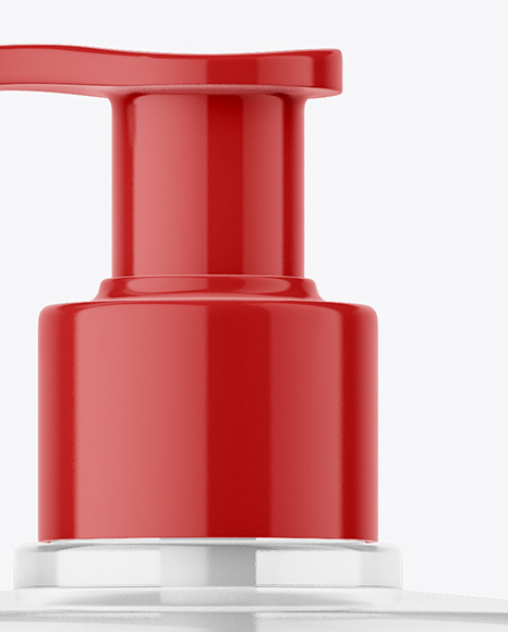 Soap Bottle with Pump Mockup