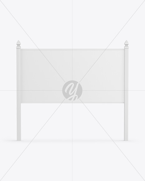 Outdoor Business Sign Mockup - Front View