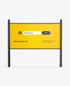 Outdoor Business Sign Mockup - Front View