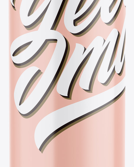 Glossy Aerosol Spray Bottle Mockup