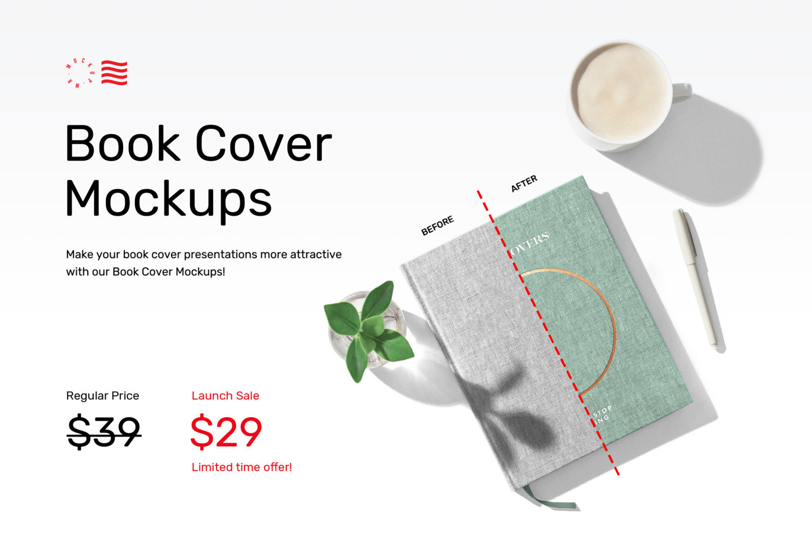 Book Cover Mockups - Hardcover