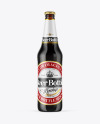 Amber Glass Dark Beer Bottle Mockup