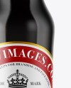 Amber Glass Dark Beer Bottle Mockup