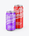 Two Metallic Cans W/ Glossy Finish Two Metallic Cans W/ Glossy Finish