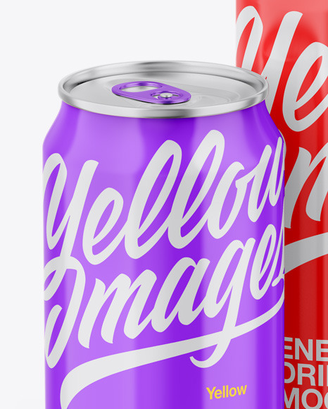 Two Metallic Cans W/ Glossy Finish Two Metallic Cans W/ Glossy Finish