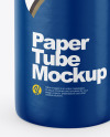 Glossy Paper Tube Mockup