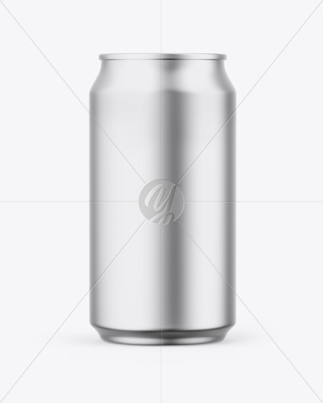 Matte Metallic Can Mockup Matte Metallic Can Mockup