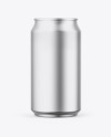 Matte Metallic Can Mockup