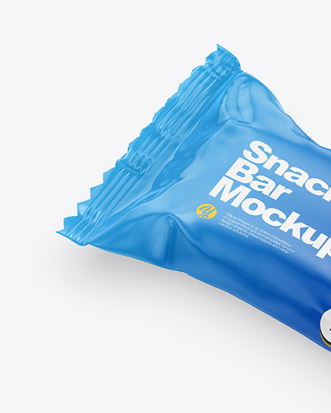 Glossy Snack Bar Mockup