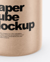 Kraft Paper Tube Mockup