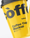 Glossy Coffee Cups Mockup