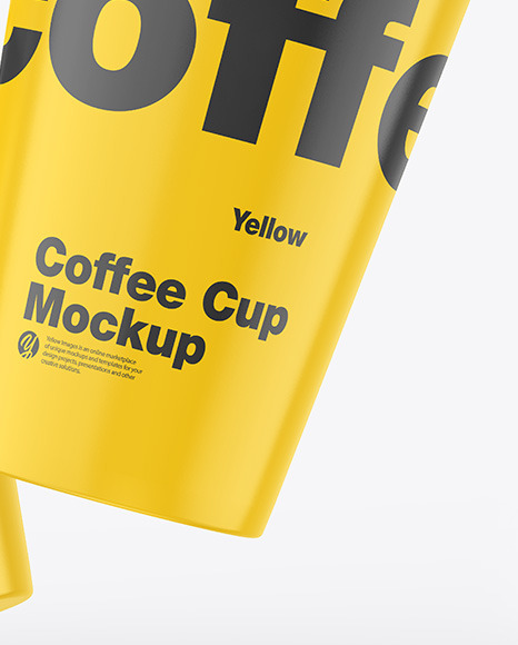 Glossy Coffee Cups Mockup