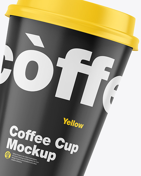 Glossy Coffee Cups Mockup