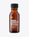 Amber Glass Bottle Mockup Amber Glass Bottle Mockup