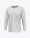 Melange Men's Long Sleeve T-Shirt Mockup