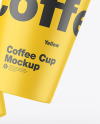 Matte Coffee Cups Mockup