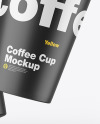 Matte Coffee Cups Mockup