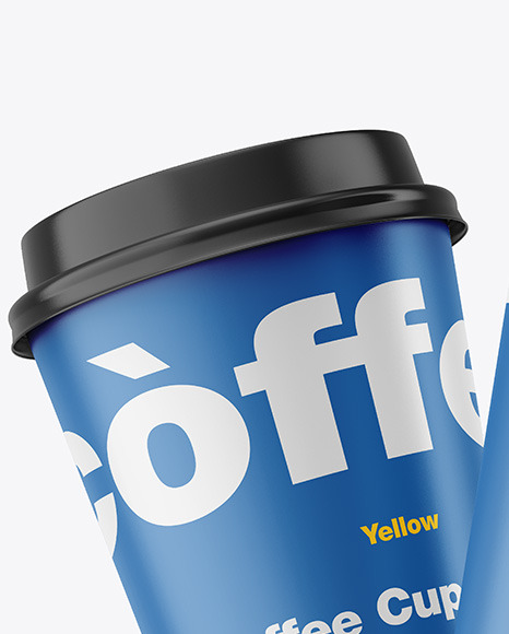 Matte Coffee Cups Mockup