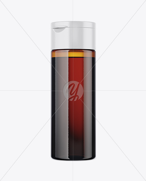 Amber Pet Bottle Mockup