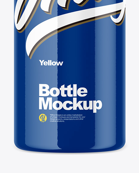 Glossy Pet Bottle Mockup