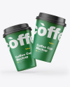 Paper Coffee Cups Mockup