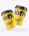 Paper Coffee Cups Mockup