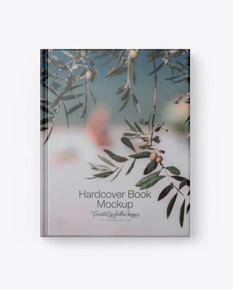 Hardcover Book w/ Matte Cover Mockup