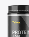 Glossy Protein Jar Mockup