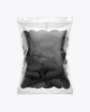 Bag With Corrugated Black Potato Chips Mockup