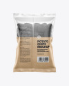 Bag With Corrugated Black Potato Chips Mockup