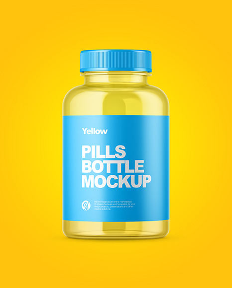 Empty Pills Bottle Mockup