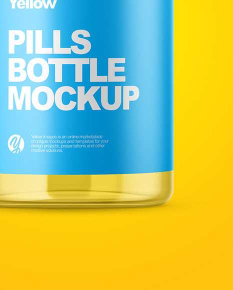 Empty Pills Bottle Mockup