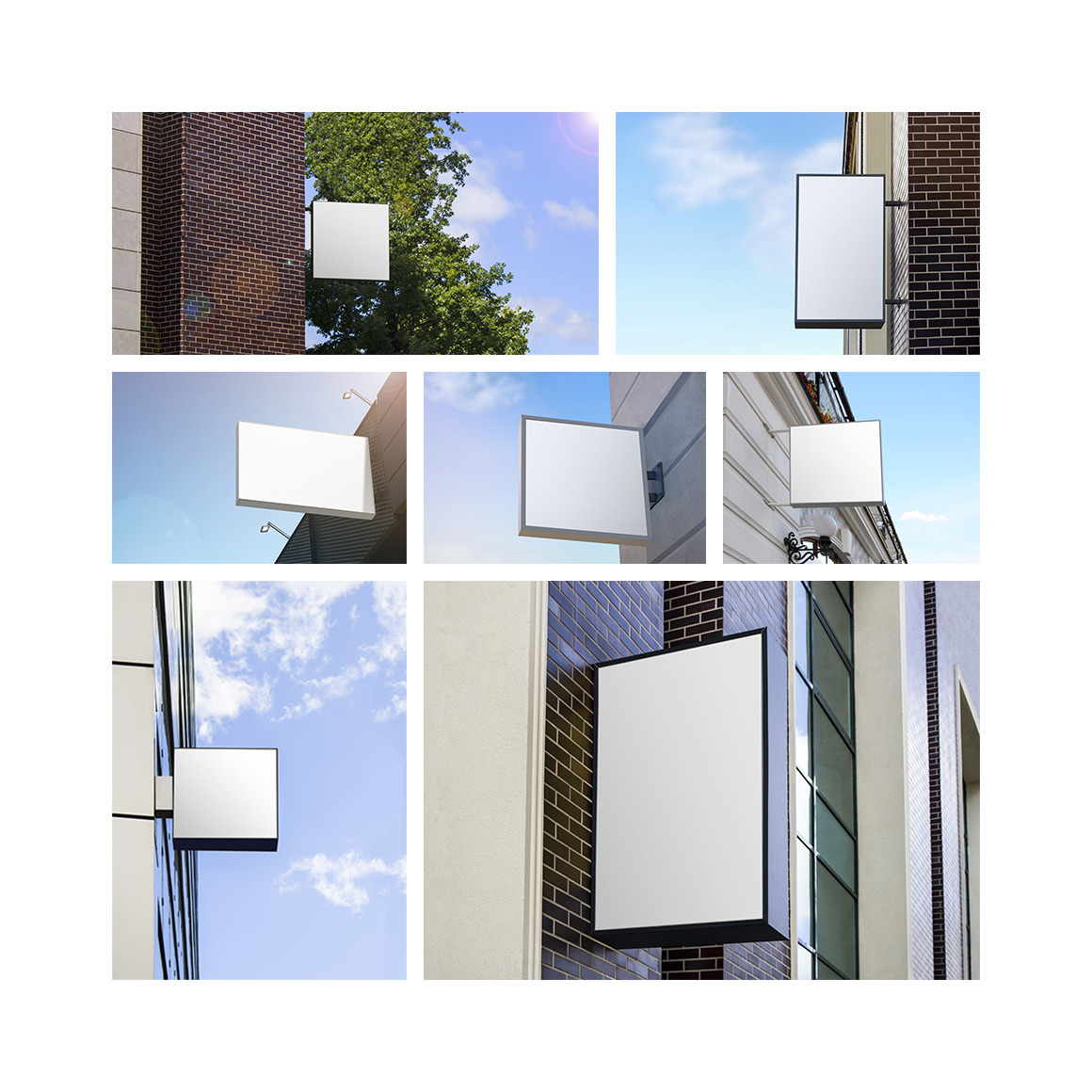 Outdoor Signs Mockups Set Outdoor Signs Mockups Set