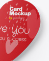 Heart Shaped Card Mockup