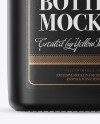 Black Matte Whiskey Bottle Mockup