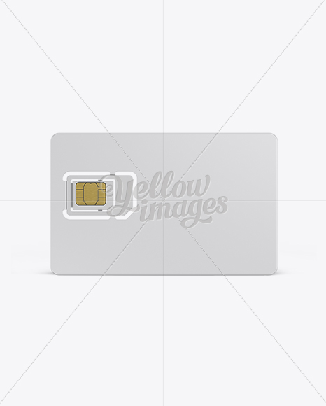 SIM Card Mockup - Front View