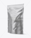 5lb Metallic Stand-Up Pouch Mockup - Halfside View