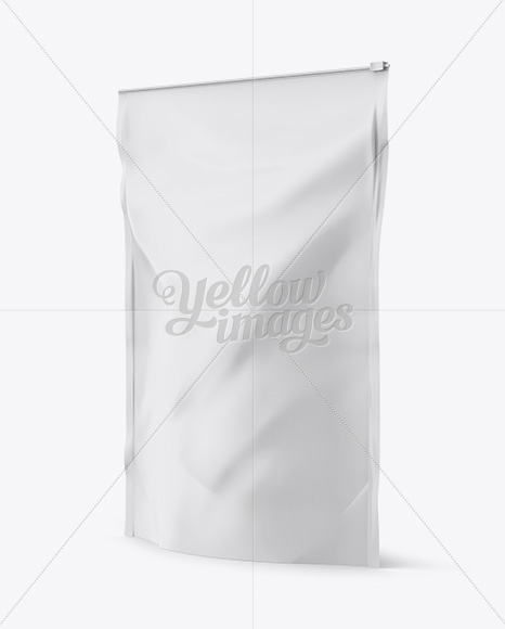 5lb Matte Stand-Up Pouch Mockup - Halfside View