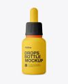 Matte Nasal Drops Bottle Mockup - Front View