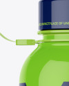 Glossy Sport Bottle Mockup - Front View