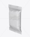 Small Matte Snack Bar Mockup - Halfside View