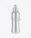 Metallic Sport Bottle Mockup - Front View