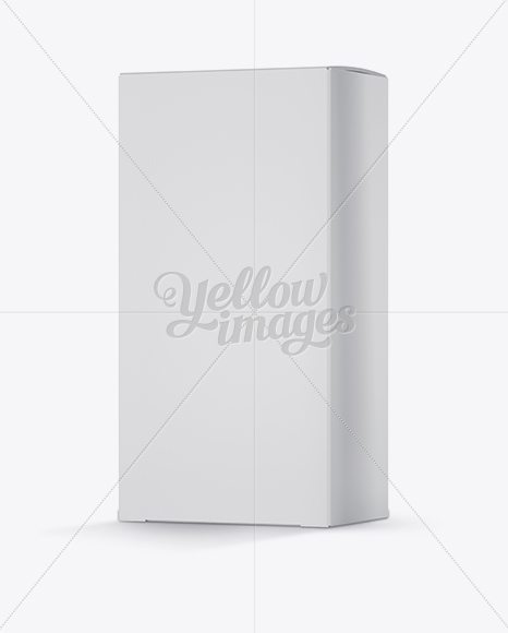 Nasal Spray Box Mockup - 25° Angle Front View (Eye-Level Shot)