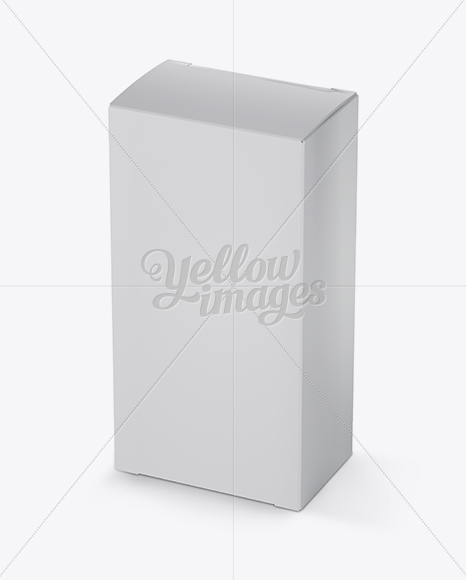 Nasal Spray Box Mockup - 25° Angle Front View (High-Angle Shot)