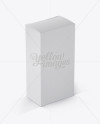 Nasal Spray Box Mockup - 70° Angle Front View (High-Angle Shot)